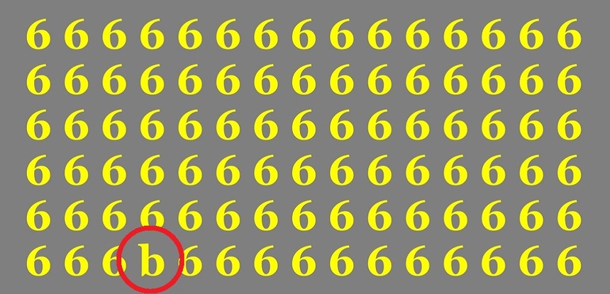Znajdź błąd wśród cyfr 6. Rozwiązanie