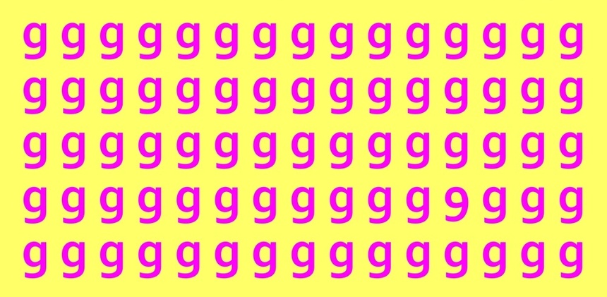Znajdź błąd wśród liter g