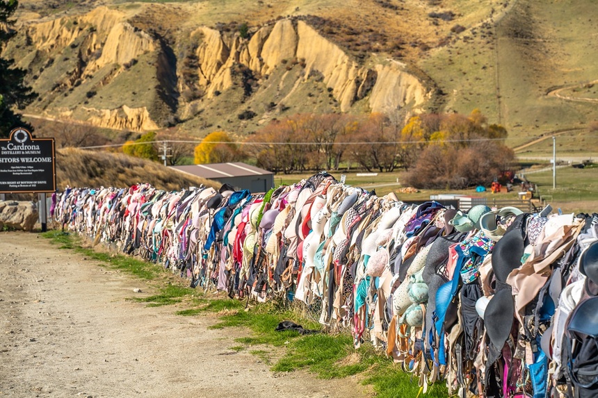 Cardrona Bra Fence, znana  jako Bradrona